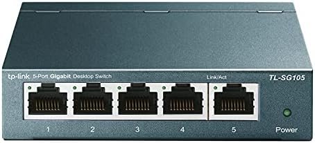TP-Link TL-SG105, 5 Port Gigabit Unmanaged Ethernet Switch, Network Hub
